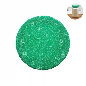 Elastic Green Mason Jar Cloth Cover