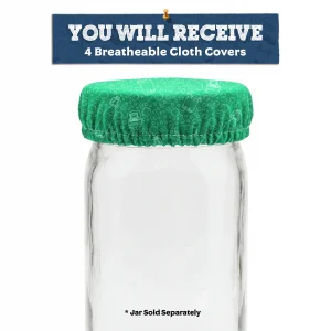 Green Elastic Mason Jar Cover