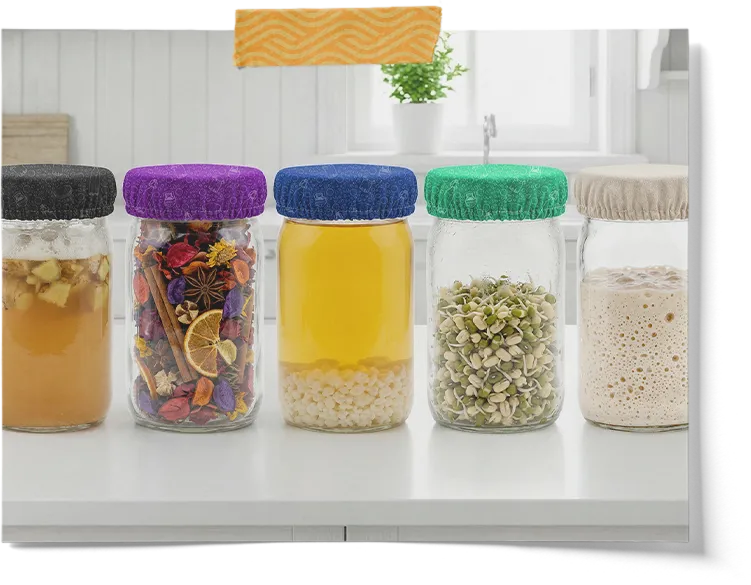 Breathable Mason Jar Cover