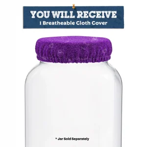 Purple Breathable Gallon Jar Cover