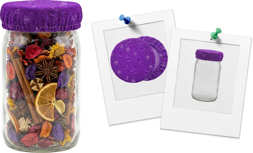 Purple Mason Jar Cover