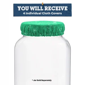 Green Elastic Gallon Jar Cover