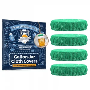 Green Gallon Jar Cloth Cover 4-Pack