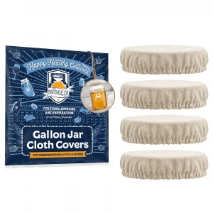 Muslin Gallon Jar Cloth Cover 4-Pack