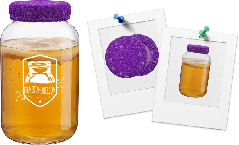 Purple Gallon Jar Covers