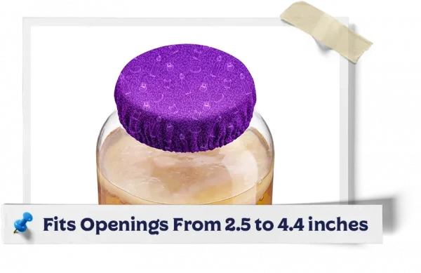 Purple Elastic Jar Covers