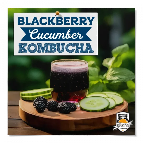 Blackberry Cucumber Kombucha
