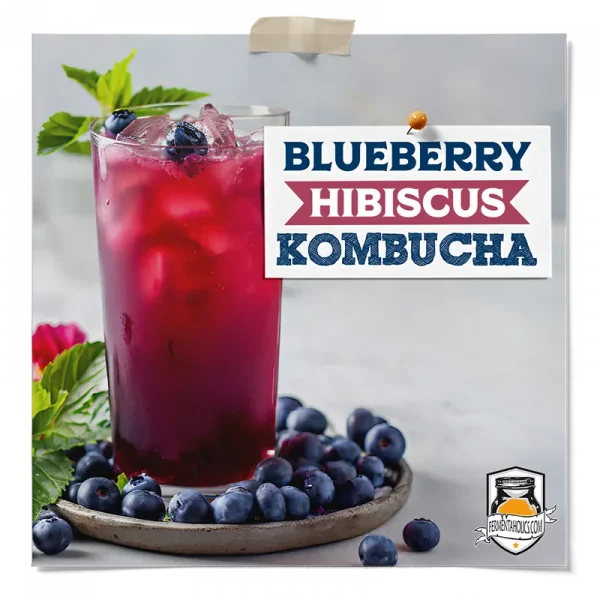 Blueberry Hibiscus Kombucha