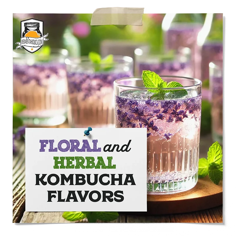 Floral and Herbal Kombucha Flavors