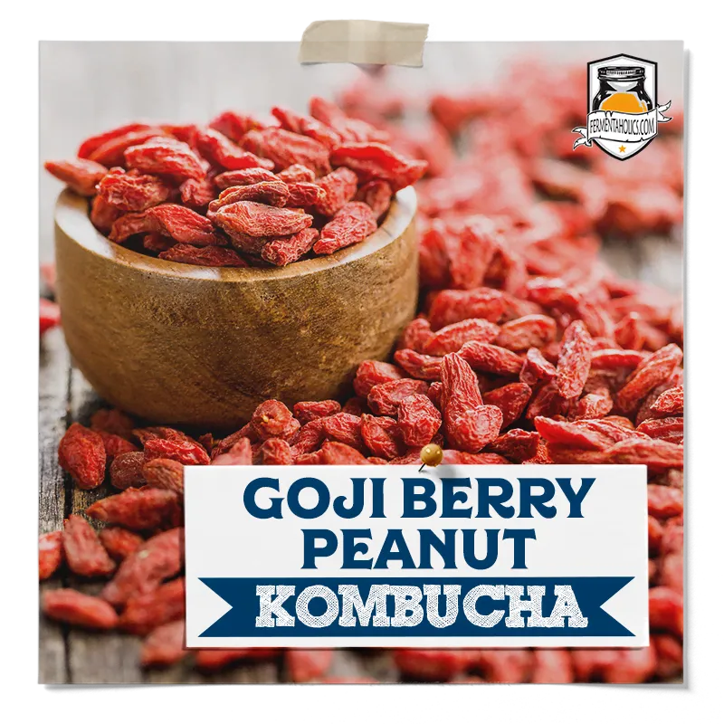 Goji Berry Peanut Kombucha