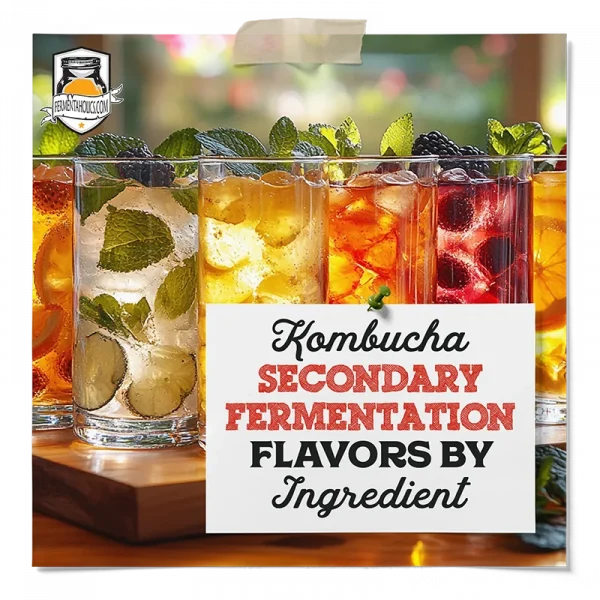 Kombucha Secondary Fermentation Flavors By Ingredient