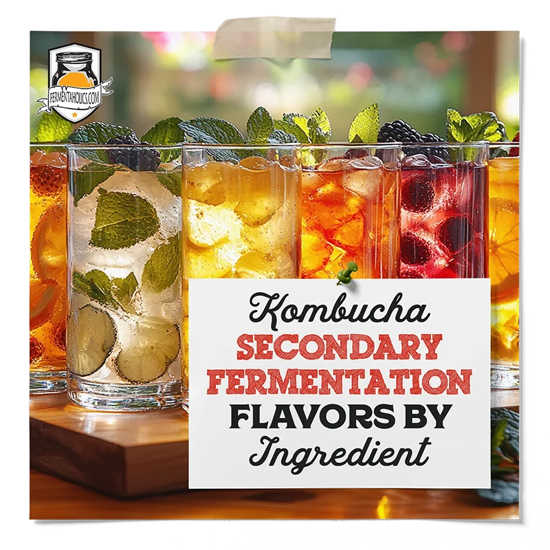Kombucha Secondary Fermentation Flavors By Ingredient