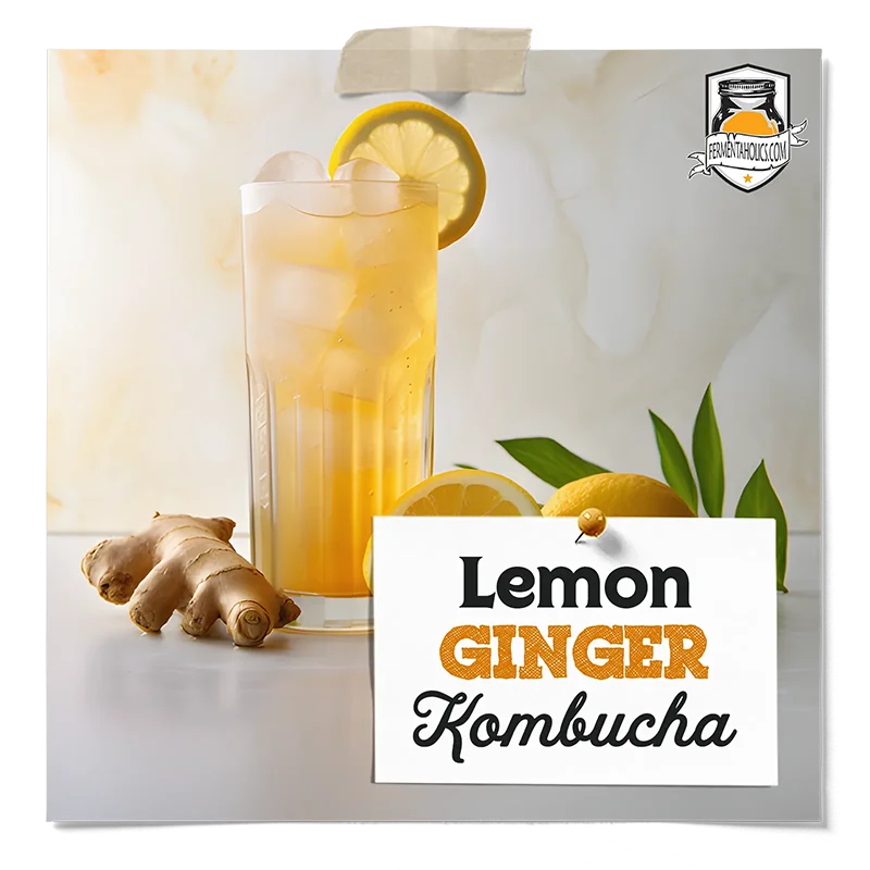 Lemon Ginger Kombucha