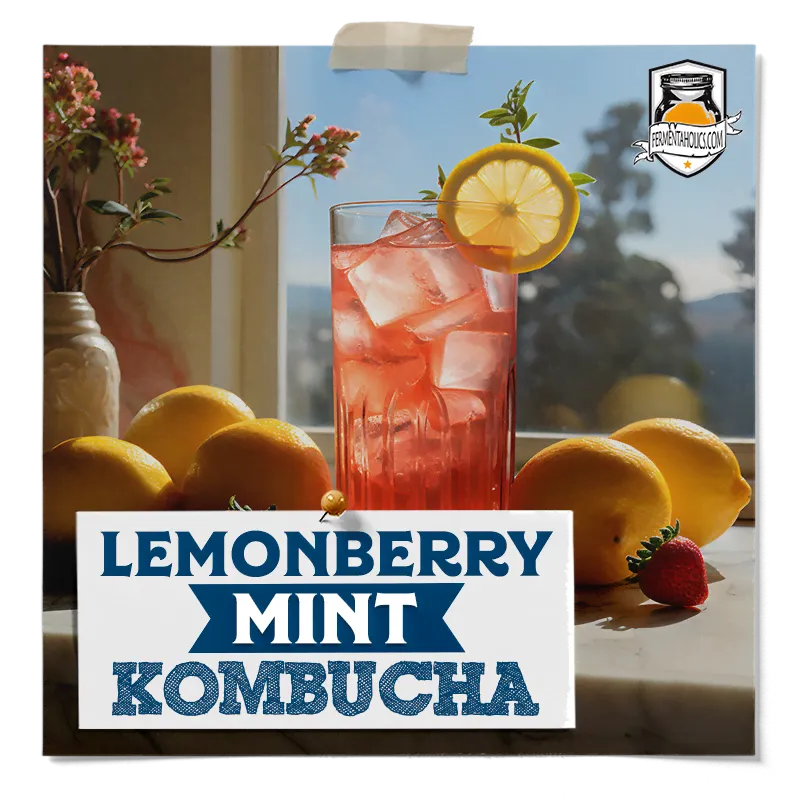 Lemonberry Mint Kombucha