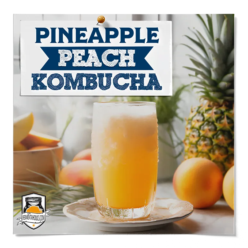 Pineapple Peach Kombucha