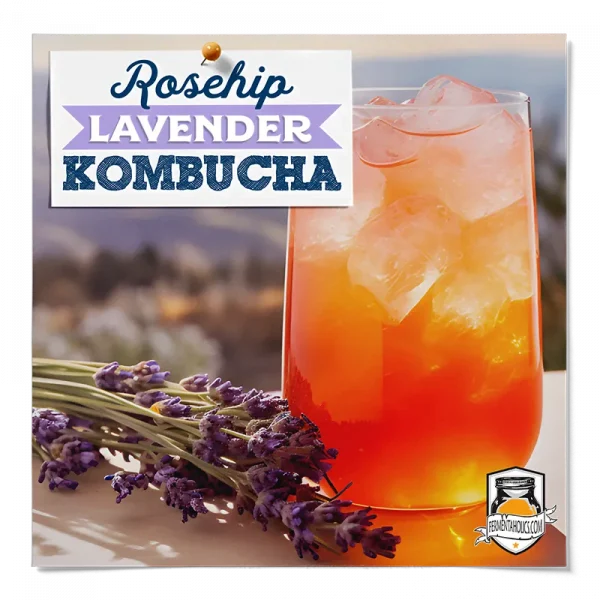 Rose Hip Lavender Kombucha